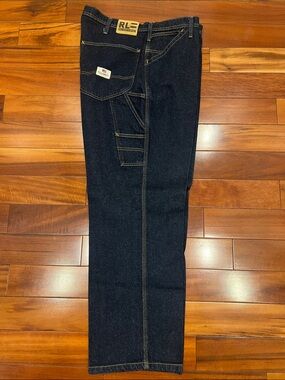 Vintage Ralph Lauren Double RL Men's Dark Indigo Carpenter Jeans.Polo Jean Co.